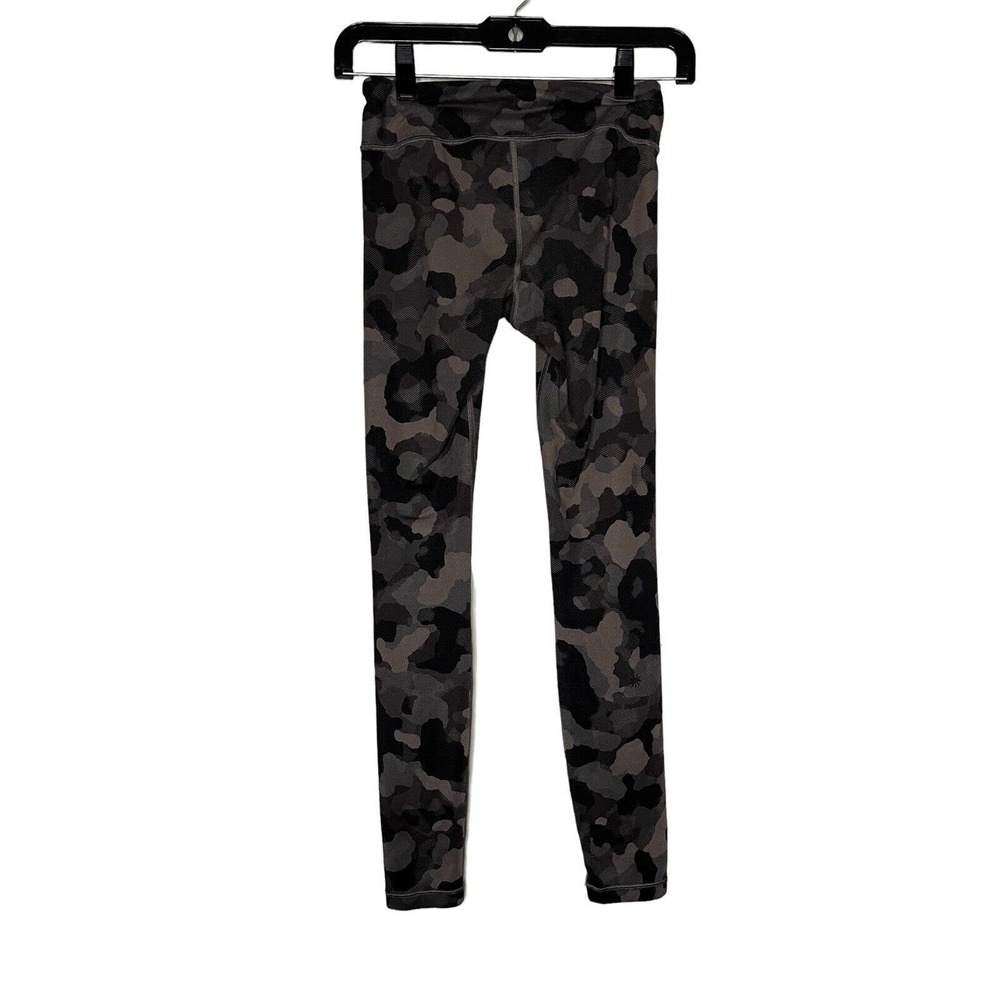 Athleta Girls Grey Camo Athletic Printed Chit Chat Tight Activewear Size Large